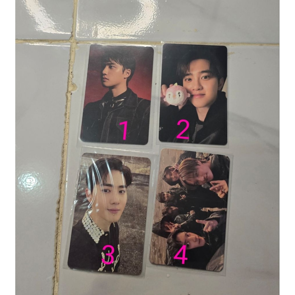 Baekhyun และ suho Exo Photocards