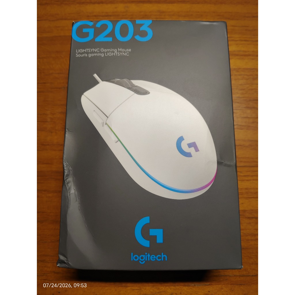 เมาส์ Ambidextrous Logitech G203 Lightync G102 Gaming