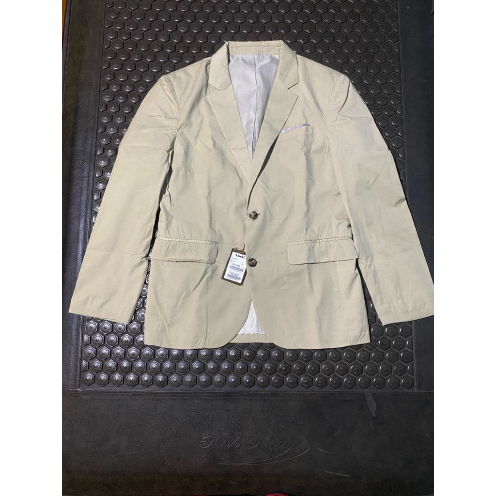 ใหม่ BNWT BLAZER LANZI ITALY LIGHT BROWN KHAKI LUXURY BRANDED