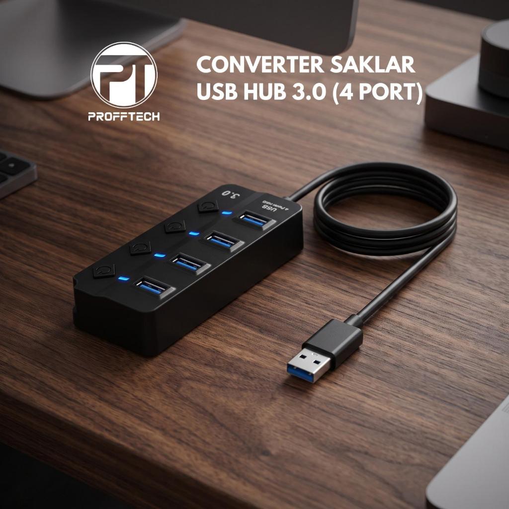 PROFFTECH -Usb Hub 4 Port (สวิตช์)