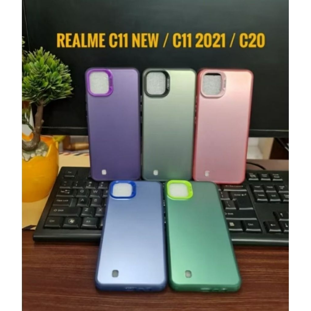 SOFTCASE IMD MATTE HYBRID REALME C11 2021 / C20 / CASING IMD