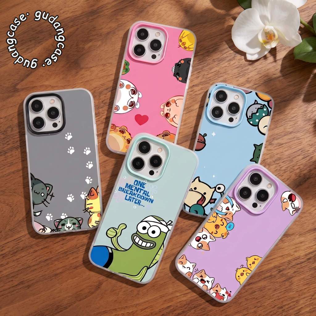 เยลลี่ 2 IN 1 กรณี PET FRIENDS สําหรับ VIVO Y91 Y91C Y100 V21E V27 V27E V29E V40 V50 V50E V60 V70 V7