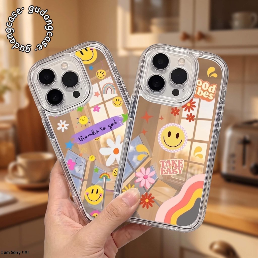 CLEAR SHOCK GOOD MOOD สําหรับ OPPO F1S F7 F5 F11 RENO 4 4F 5 5F 6 7 8 11F 12 12F 13F 14 14F 15 15 PR