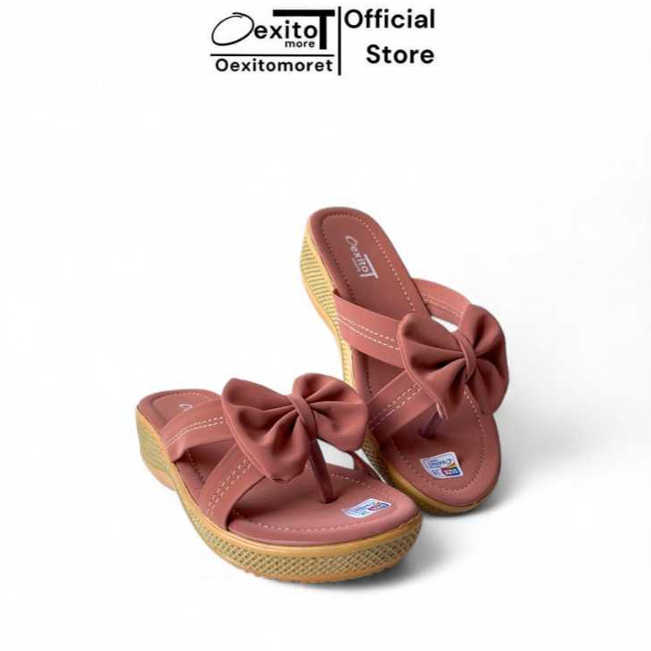 OexitomoreT Womens Wedge Sandals Salem Color Stylish รุ่น HAG-057-SALEM