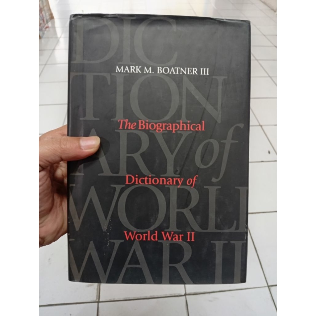 หนังสือที่ใช้แล้วต้นฉบับ THE BIOGRAPHICAL DICTIONARY OF WORLD WAR 2 WRITING MARK M BOATNER 3