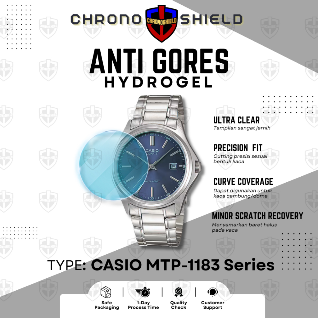 ไฮโดรเจลป้องกันรอยขีดข่วนสําหรับ Casio MTP1183 MTP 1183