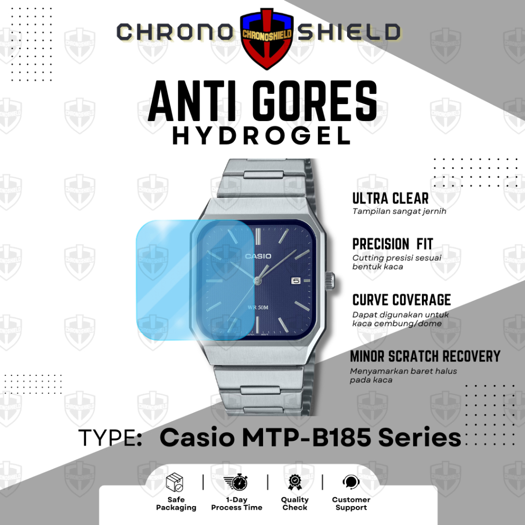 ไฮโดรเจลป้องกันรอยขีดข่วนสําหรับ Casio MTP B185 MTP-B185