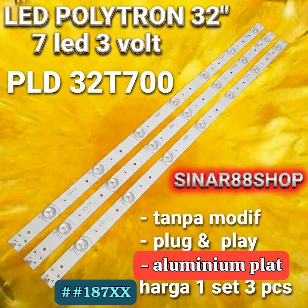 POLYTRON 187XX 32 นิ้วไฟแบ็คไลท์ทีวี PLD-32T700 PLD32T700 PLD 32T700 BL โคมไฟ