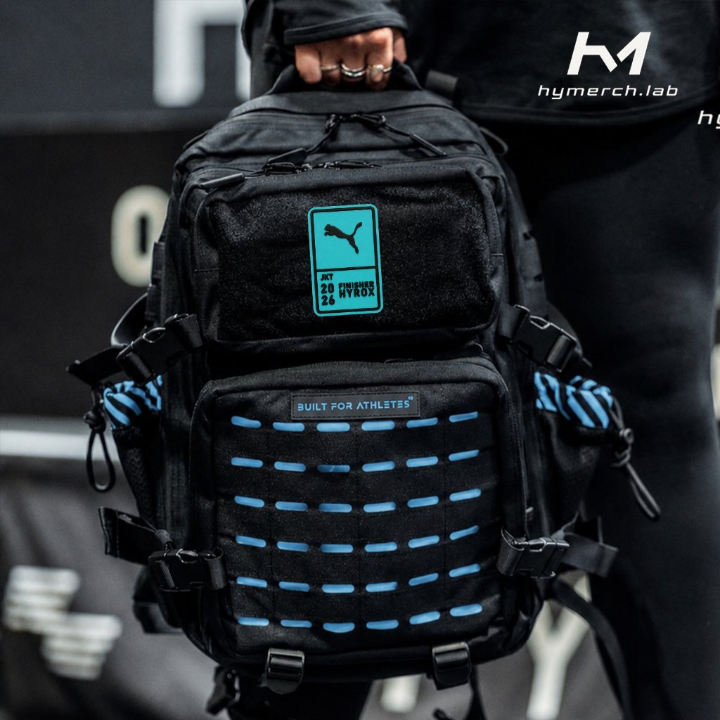 Hymerch Patch HYROX GYM Rubber Velcro Premium Finisher Hyrox