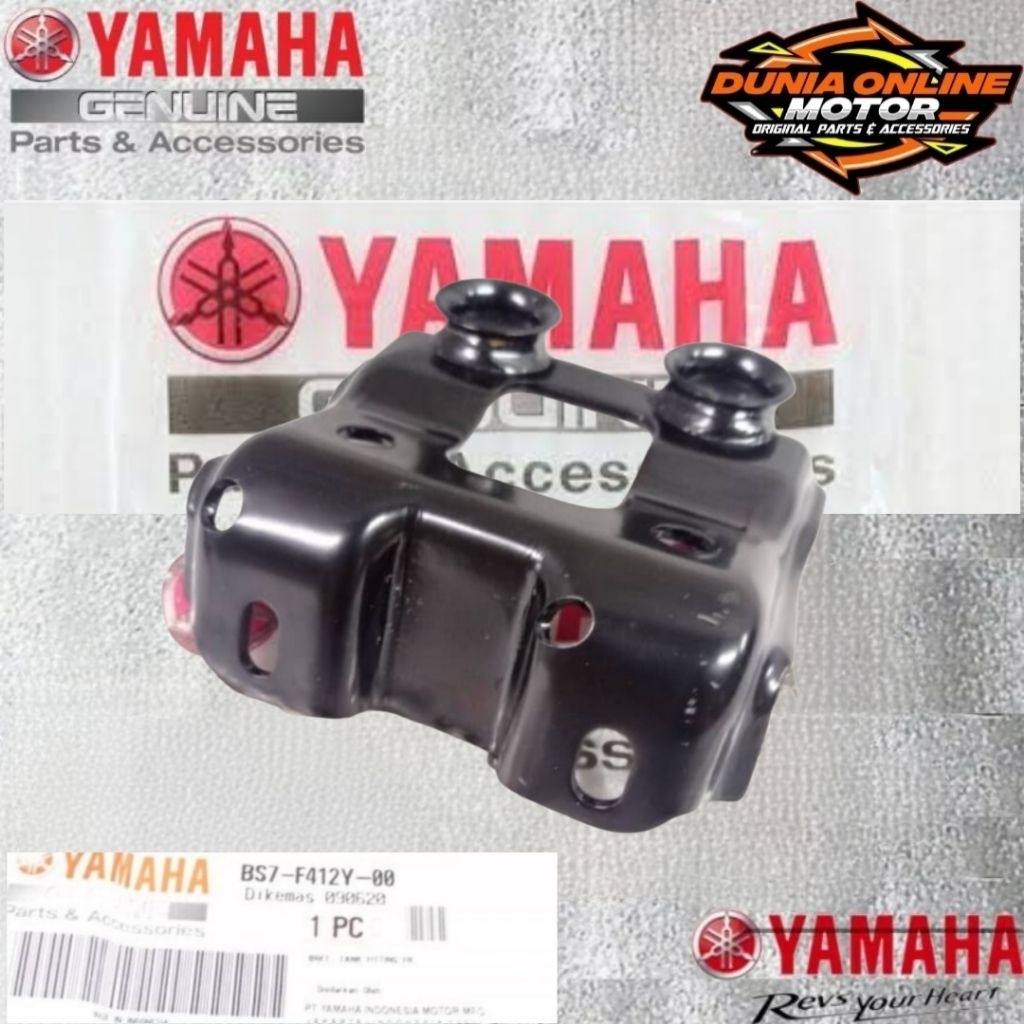 ถัง BRACKET FITTING ใหม่ R25 R 25 BS7-F412Y-00 อะไหล่ YAMAHA เดิม 100%