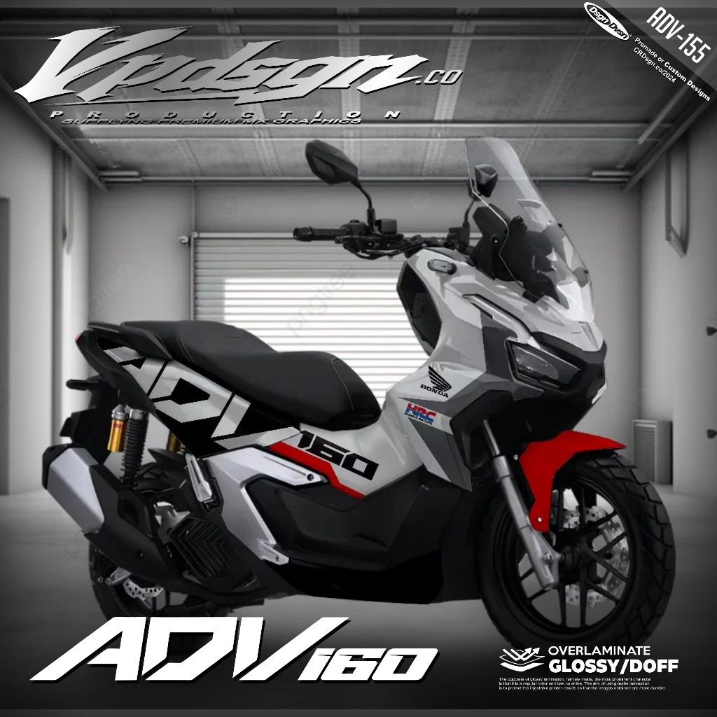 Honda ADV 160 ADV 150 Full Body Decal สติ๊กเกอร์แบบกําหนดเอง ออกแบบฟรี Simple Motif ADV 155