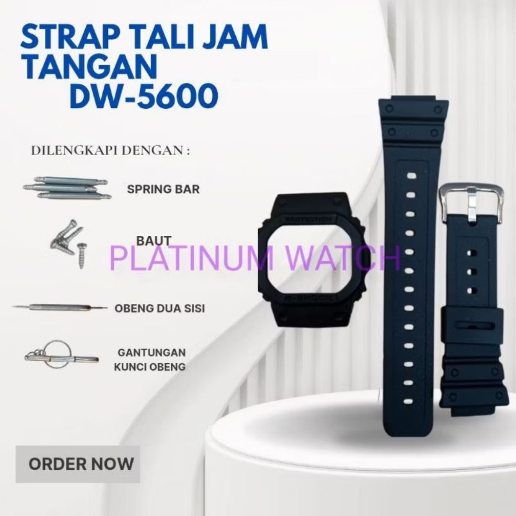 RUBBER BAND BEZEL STRAP CASE DW-5600/GW-B5600/GWX-5600/DW5000/DW5600/DW5700