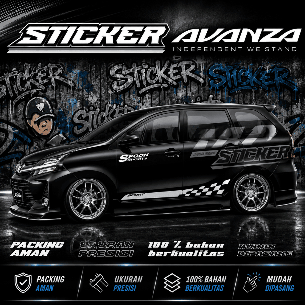 AVANZA-XENIA-VELOZ 2022 2023 สติ๊กเกอร์ ล่าสุด รายชื่อตัวรถ สติ๊กเกอร์