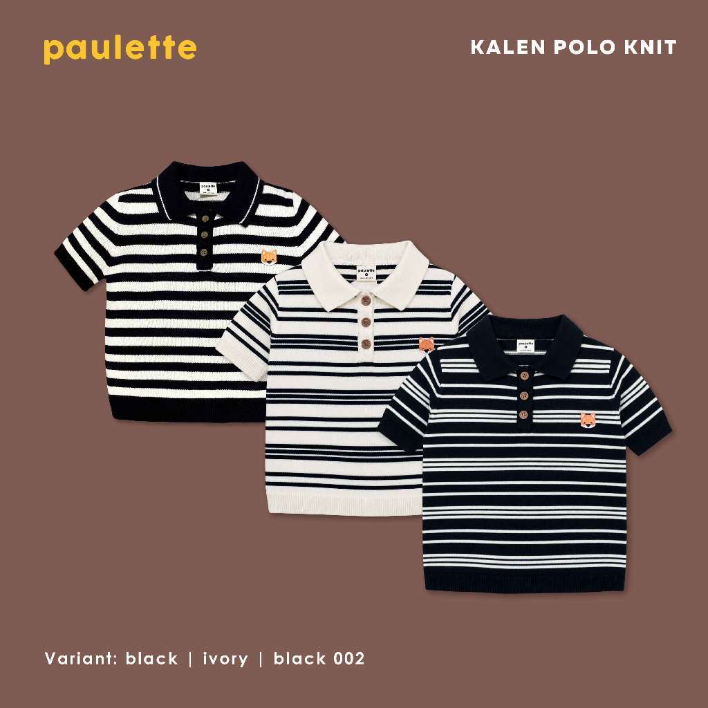Paulette Kids Kalen เสื้อโปโลเด็ก Unisex