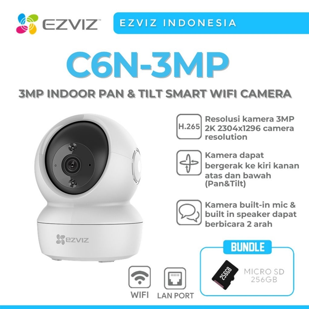 กล้องวงจรปิด Ezviz C6N 3mp