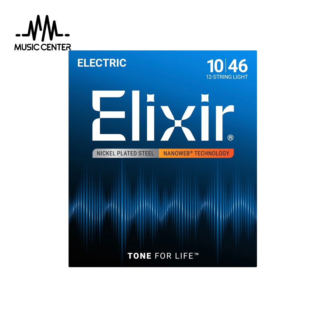 สายกีตาร์ไฟฟ้า Elixir 12052 Nanoweb 10-46