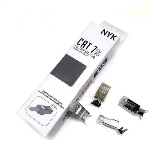 RJ45 CAT-7 FTP Connector NYK IRON Connector Shielded RJ 45 Cat7
