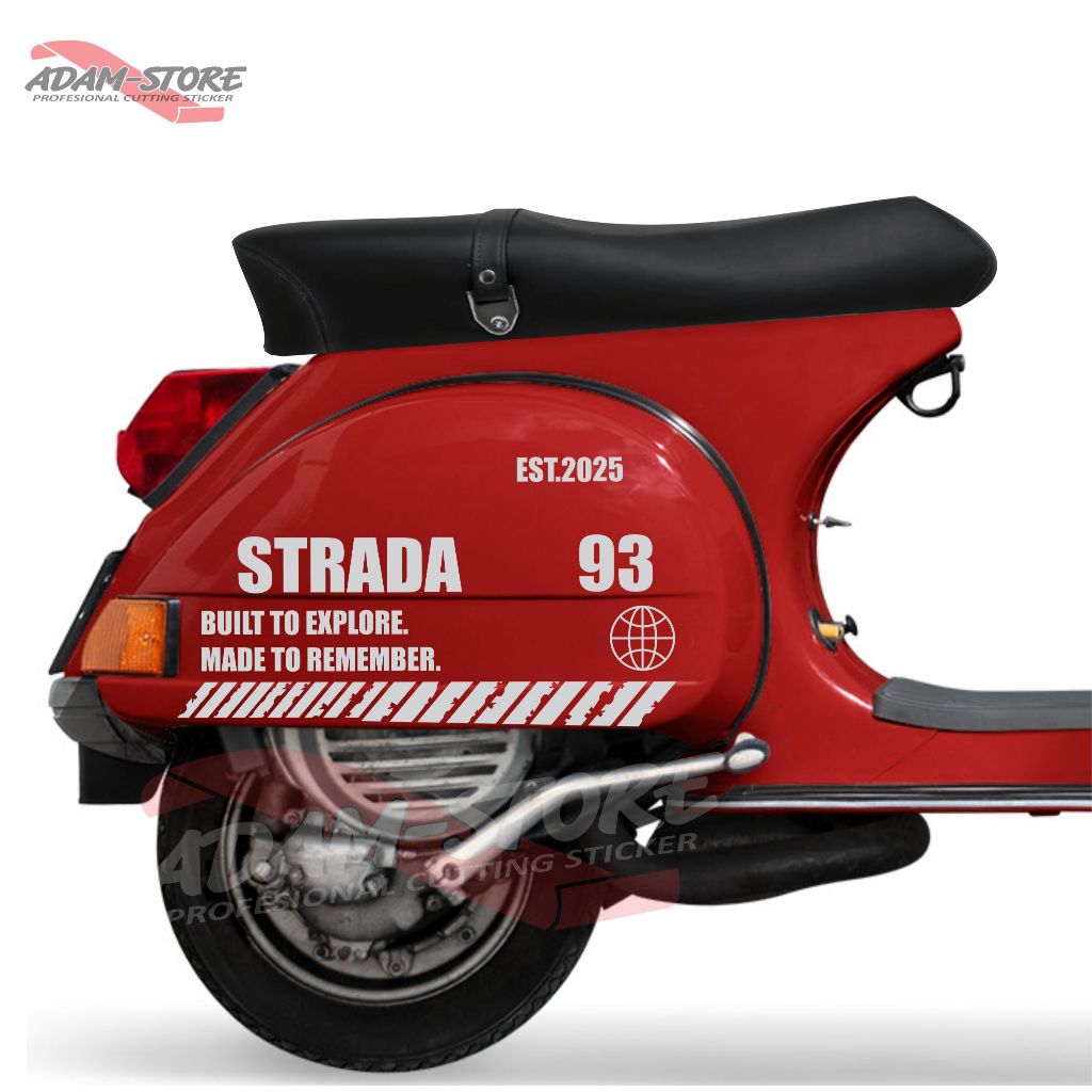 สติ๊กเกอร์ Vespa STRADA // Vespa Px Striping // สติ๊กเกอร์ Vespa Classic // Piaggio - VTD