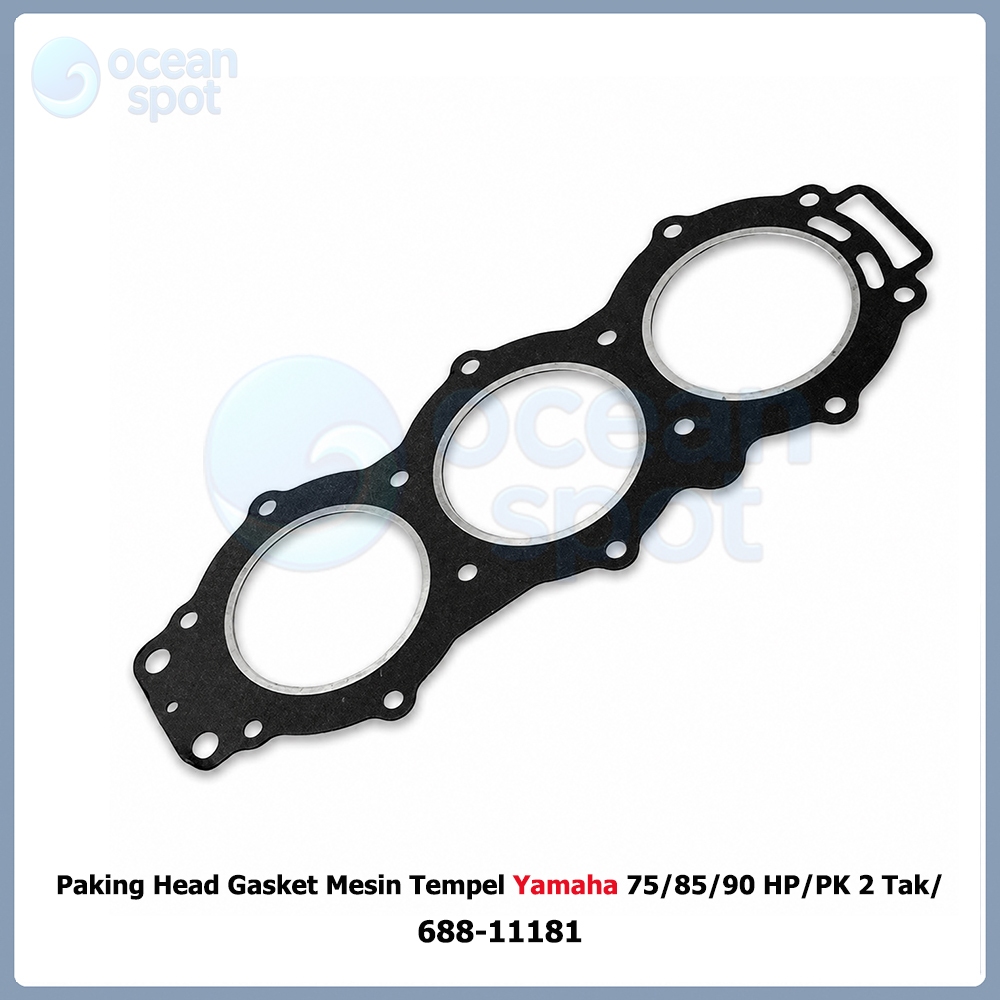 MESIN 688-11181 Yamaha 75 85 90 HP PK ปะเก็นหัวเครื่องยนต์นอก 2 จังหวะ