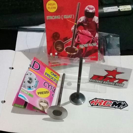 ชุดวาล์ว BRT 34 - 29 28 MM 34-28MM 34-29MM 34-29 MM STEM 5 MM 5MM CARBON TYPE AA ORIGINAL BRT