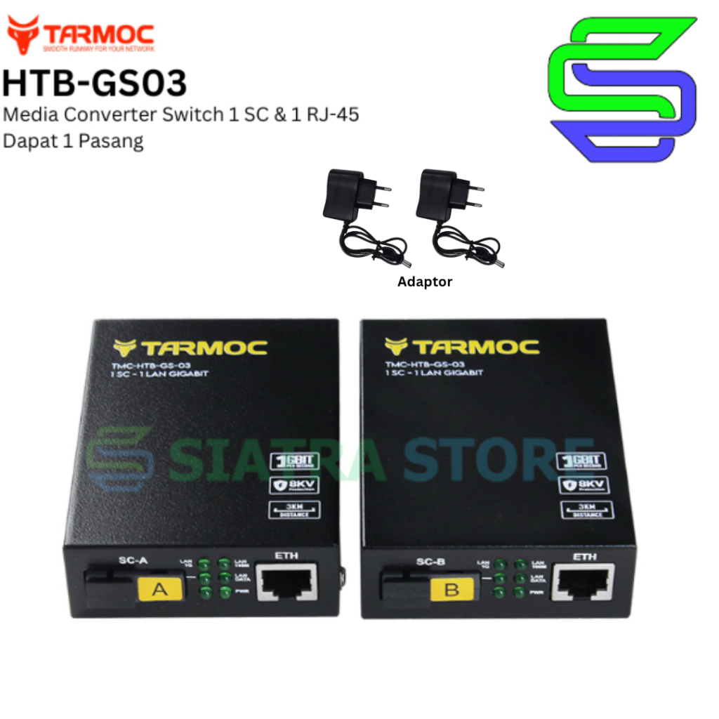 Tarmoc HTB GS03 HTB-GS03 Gigabit ตัวแปลงสื่อโหมดเดียว (ไม่ใช่ Netlink)