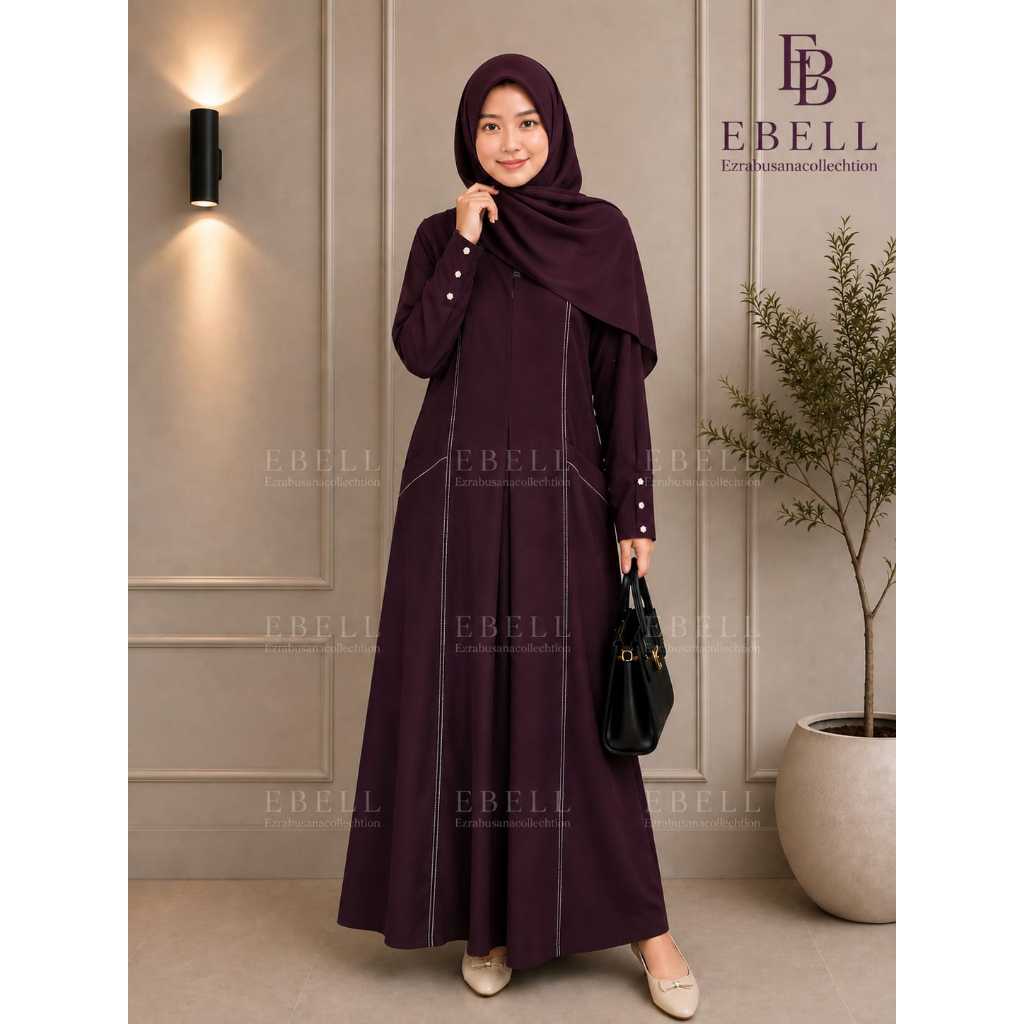 SYARI MUSLIM GIRLS GAMIS ผลิตในประเทศพรีเมี่ยม CRINKCLE MATERIAL, SOFT, สวมใส่สบาย, ป้องกันรังสียูวี, 8-16 ปี