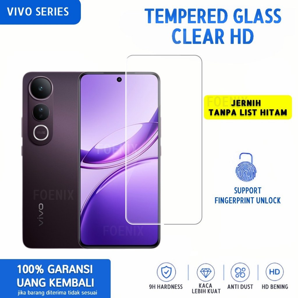 กระจกนิรภัย Vivo Y97 Y95 Y93S Y93 Y91i Y91C Y91 Y90i Y90 Y77e (T1) Y76s Y74s Y72t Y70 Y54s Y52s Y51S