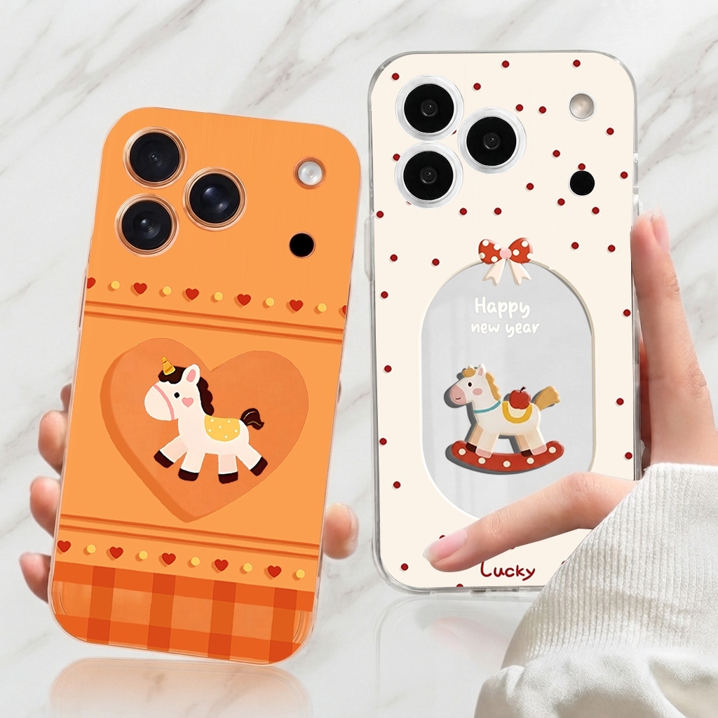 HP การ์ตูน Horse Motif เคสโทรศัพท์สําหรับ REDMI 10PRO A1 A1PLUS 10 4G 5G 10A 10C 2S 9A 9C 9T M3 NOTE