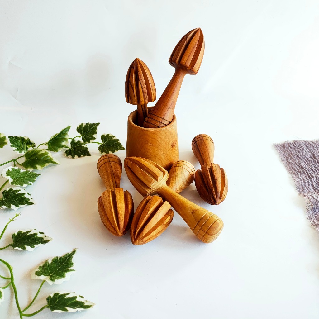 LEMON SQUEEZER - เครื่องคั้นส้มไม้ / ที่บีบมะนาว / ORANGE SQUEEZER / LEMON SQUEEZER WOODEN SPOON