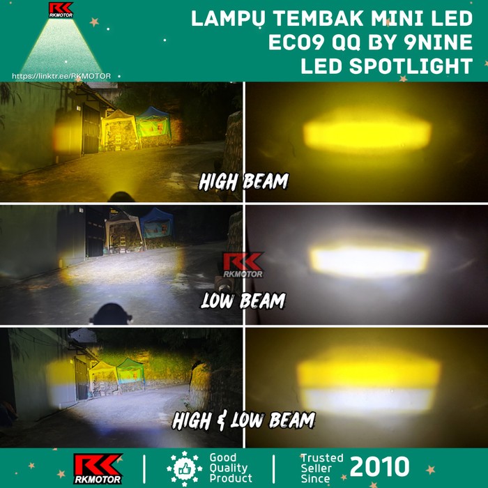 D2 QQ ECO9 LUMINOSLED NINE WHITE YELLOW LASER LED LIGHT ต้นฉบับ NINE