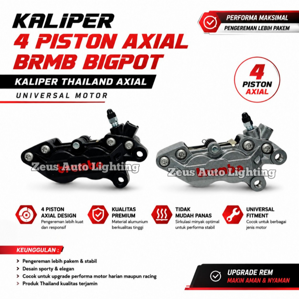 4 ลูกสูบ Axial Brmb Bigpot Caliper Thailand Axial Universal Motor Caliper