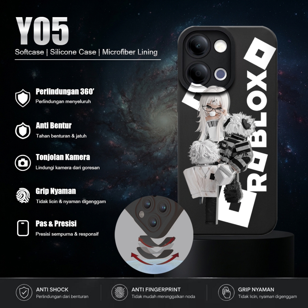 Softcase HP For Vivo Y05 - Casing Motif Y05 - Silicone Pro Camera HP Y05 - เคสยืดหยุ่น HP Y05 [IP4]