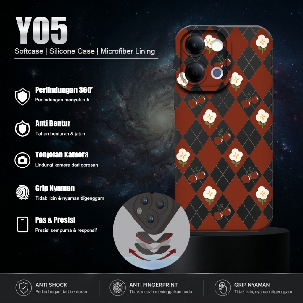 Softcase HP For Vivo Y05 - Casing Motif Y05 - Silicone Pro Camera HP Y05 - เคสยืดหยุ่น HP Y05 [MCF2]