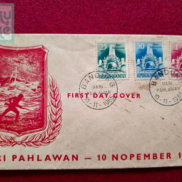 First Day Cover Stamp Hero Day 10 พฤศจิกายน 1955