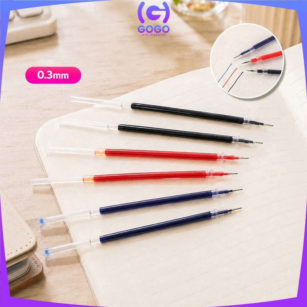 EC ขายปลีก GOGO-A6 REFILL GEL INK REFILL GEL PEN INK REFILL 0.3MM