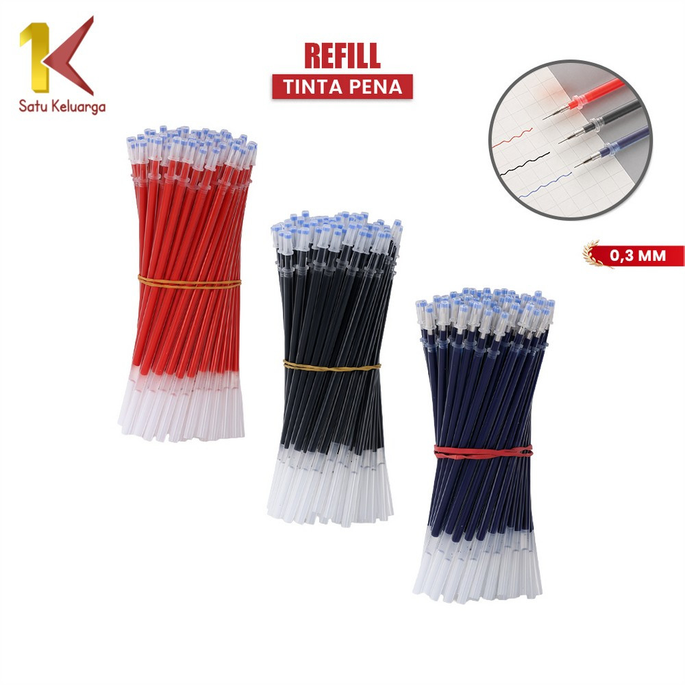 EC ขายปลีก One Family Refill A6 Gel Ink Liquid Gel Pen Ink Refill Pen Ink 0.3MM