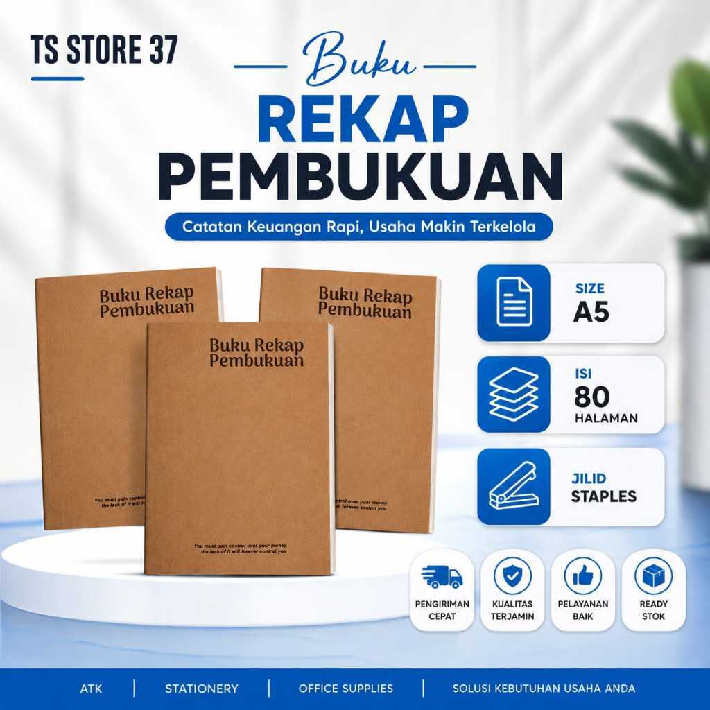 80-PAGE BOOK RECAP BOOK / DAILY BOOK RECAP BOOK สําหรับ UMKM SHOP UK A5 -