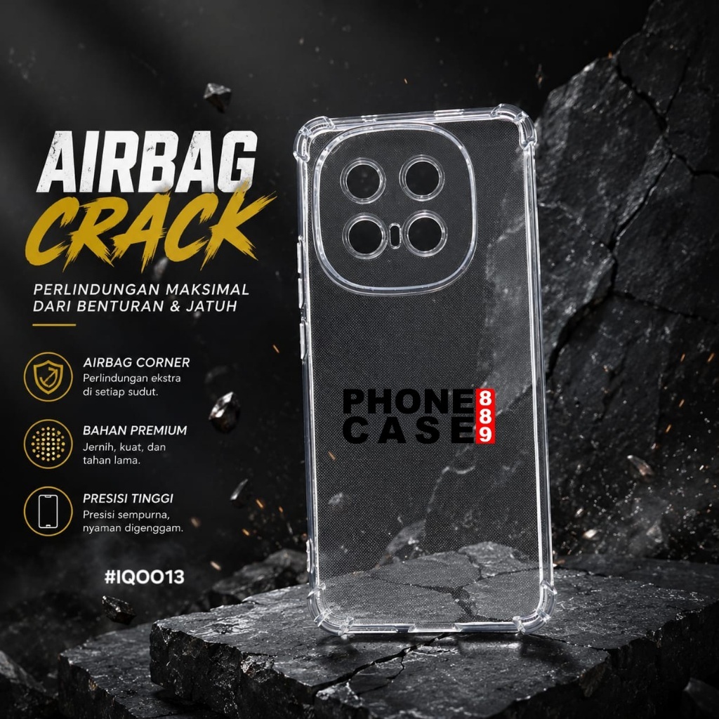 IQOO 13 5G IQOO NEO 10 CASE CLEAR AIRBAG ANTI CRACK CASE BENING IQOO 13 5G IQOO NEO 10 AB-01