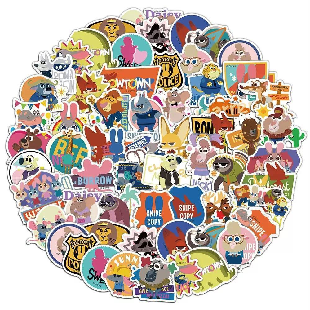 Zootopi Animal Stickers Movie Kids เนื้อหากันน้ํา 50 ชิ้น