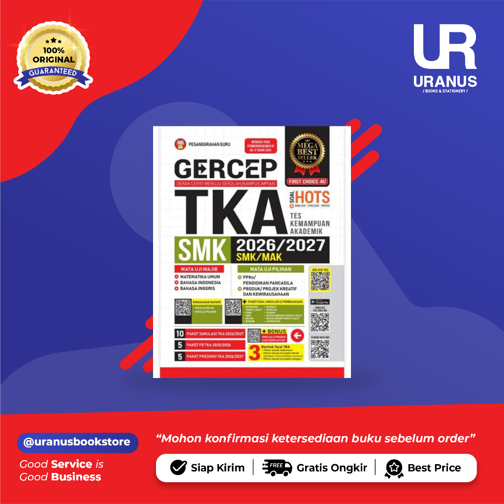 GERCEP TKA 2026/2027 - SMK/MAK - URANUS BOOK SHOP -