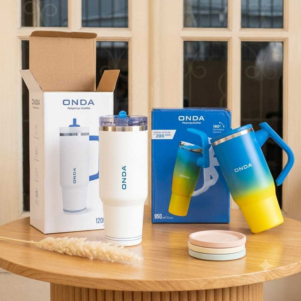 ONDA ขวดแก้วหัดดื่ม / ขวดน้ําดื่ม / ภาชนะบรรจุน้ําดื่ม ONDA /980 ML / 1200 ML