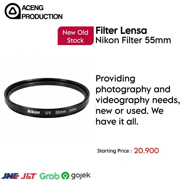 Nikon UV Filter Japan 55mm-77mm New Old Stock