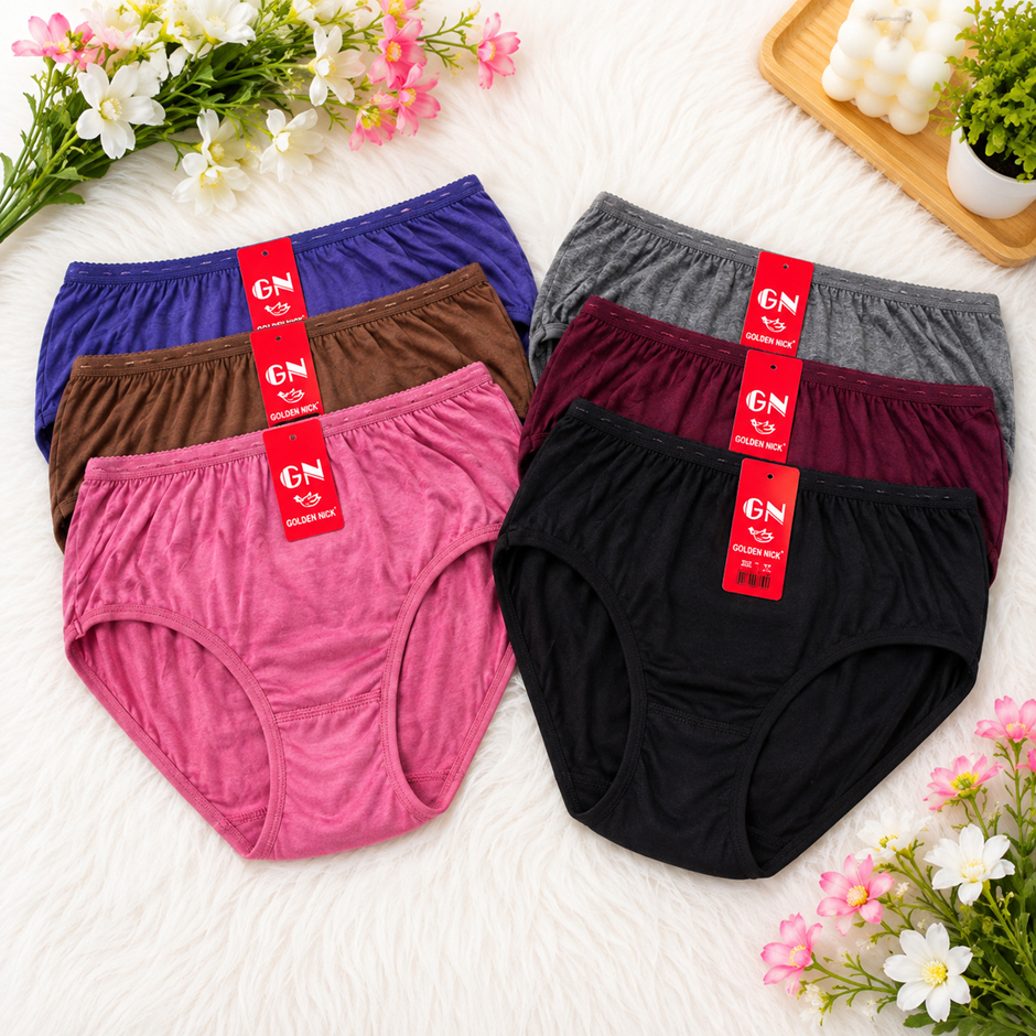โกลเด้นนิค 939 กางเกงในผู้หญิง (สีเข้ม) 3 ชิ้น