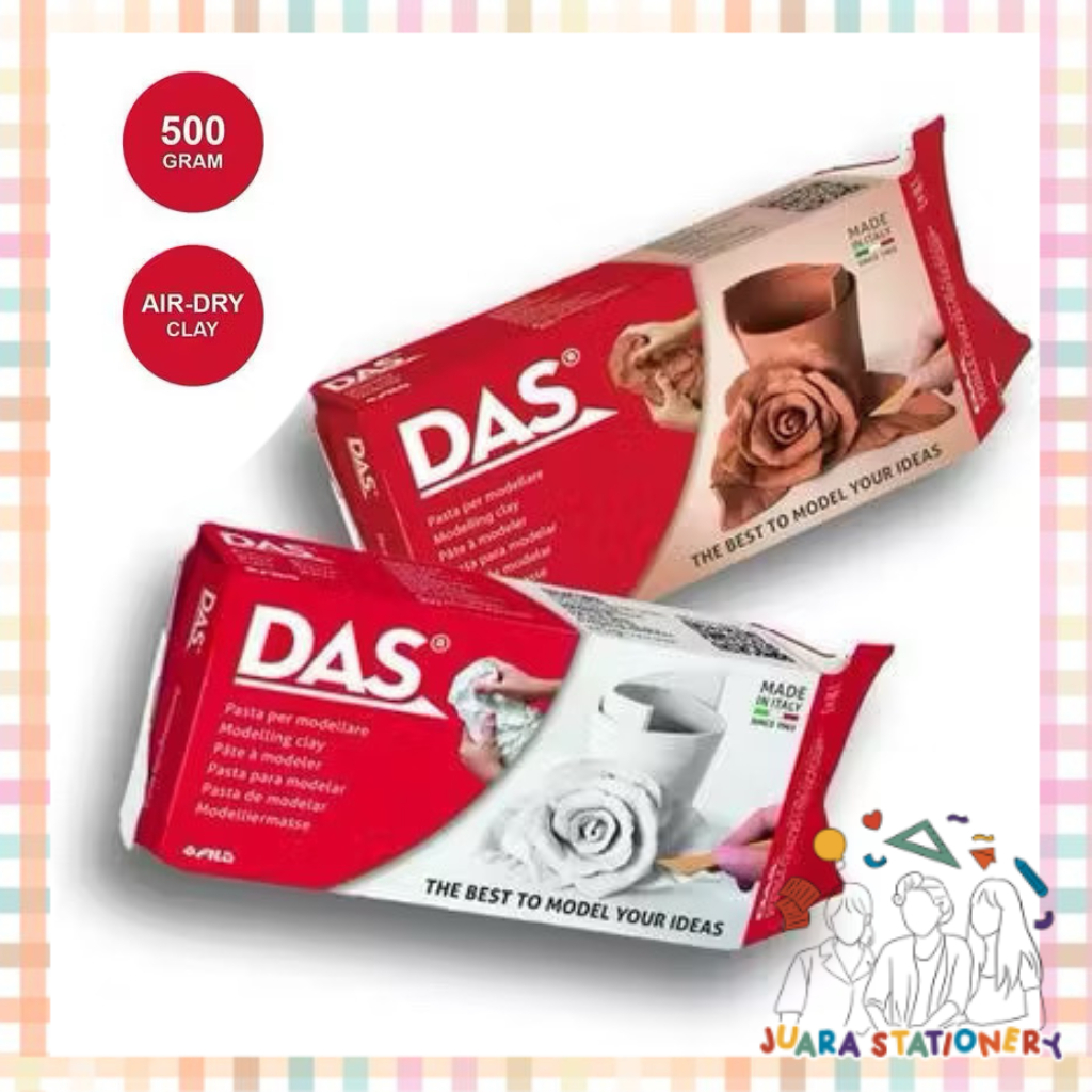 DAS Modeling Clay 500g / Air Drying Modeling Clay White Clay White Terracotta
