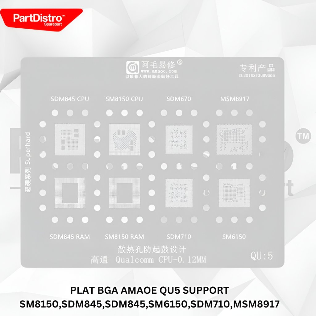 AMAOE QU5 BGA PLATE SUPPORT SM8150,SDM845,SDM845,SM6150,SDM710,MSM8917