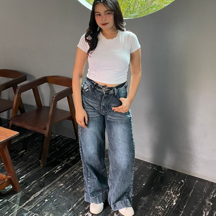 HIGHWRIST BAGGY LOOSE JEANS/ BAGGY JEANS PANTS HIGHWIST VINTAGE