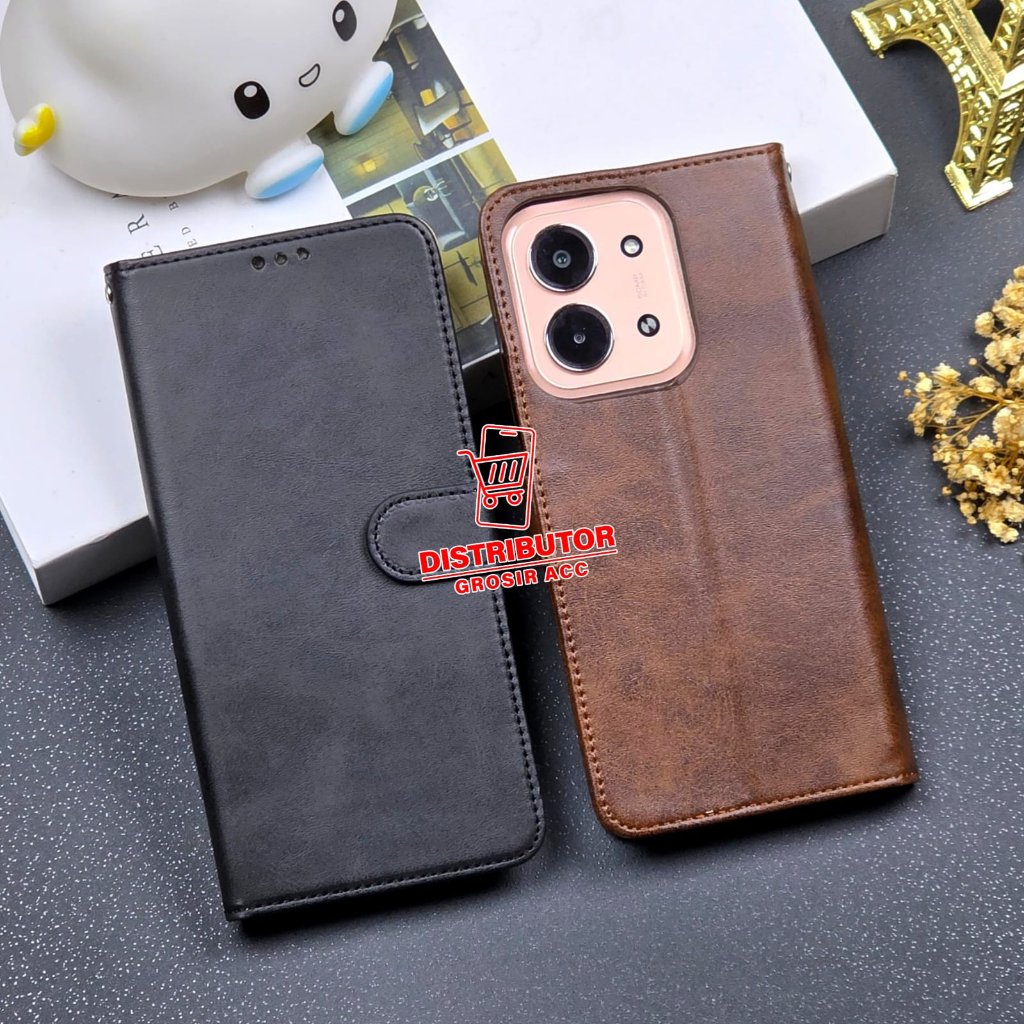 REDMI 15C REDMI 14C FLIP LEATHER CASE SWALLOW REDMI 15C REDMI 14C SBK