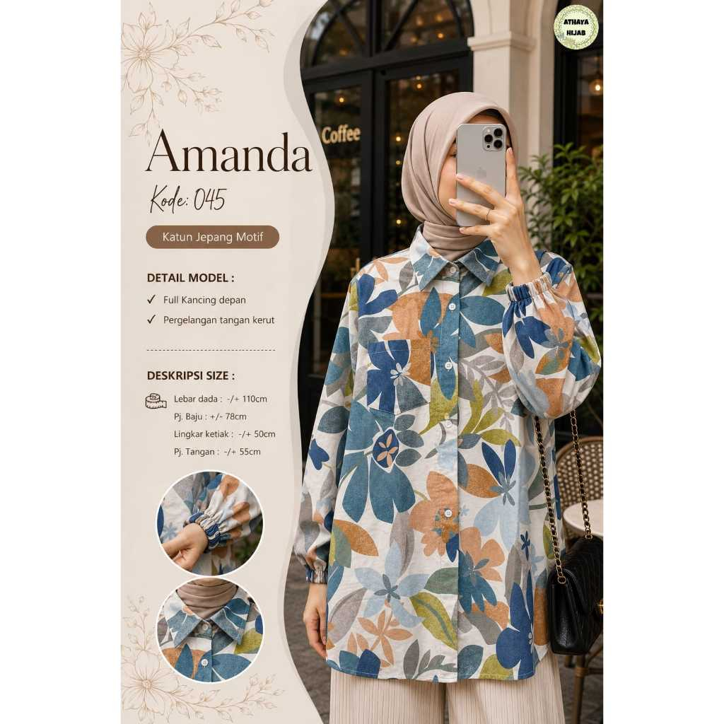 HQ เสื้อผ้าผู้หญิง AMANDA BLOUSE จาก AtHAYA FASHION STORE