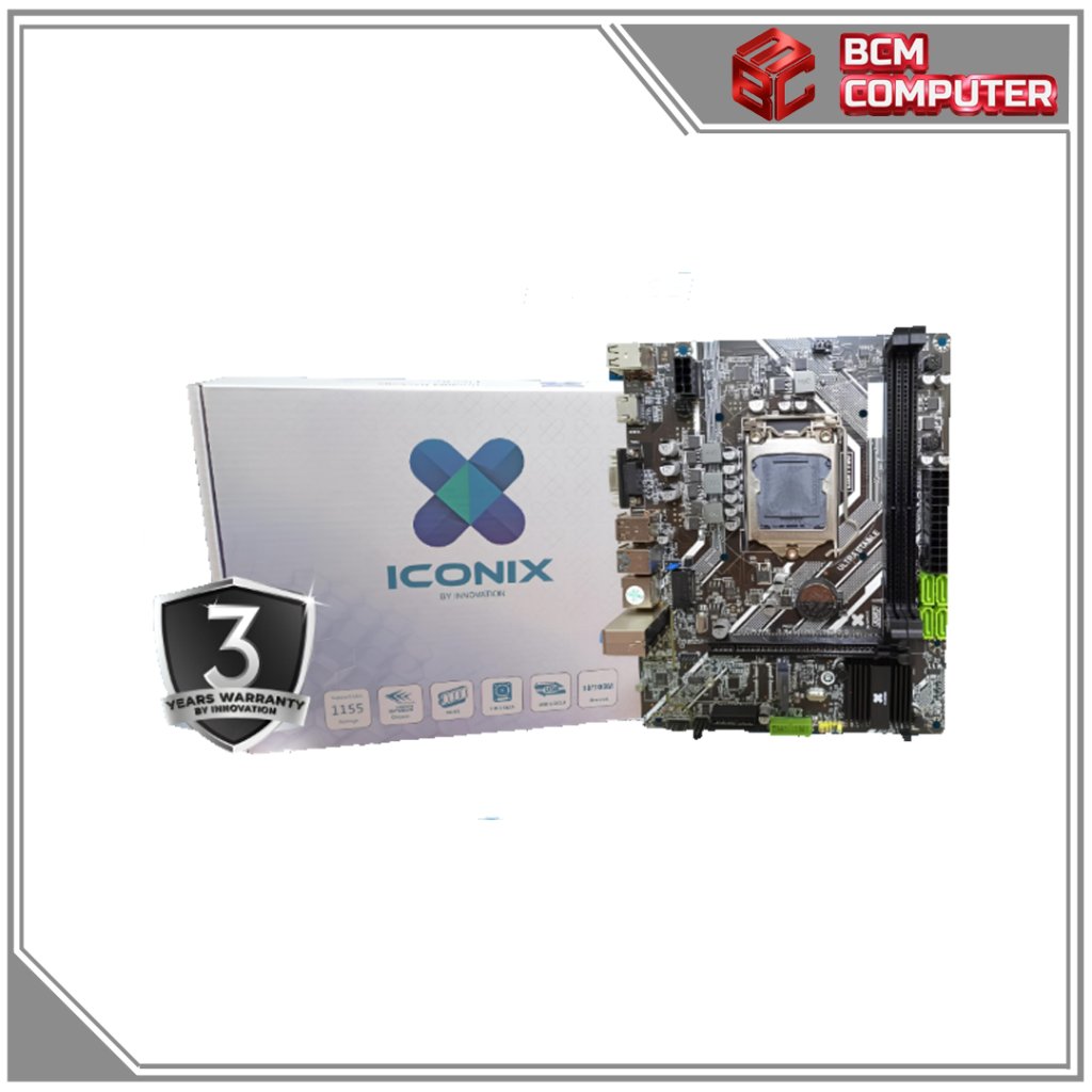 สล็อตเมนบอร์ด Iconix H61 Nvme (LGA 1155)