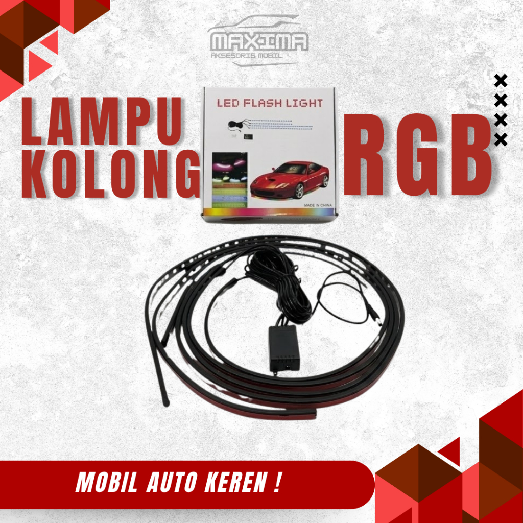 RGB ภายใต้ไฟรถภายใต้ไฟ LED Strip RGB ยืดหยุ่น RGB ไฟ LED Strip บลูทูธ App Controller RGB